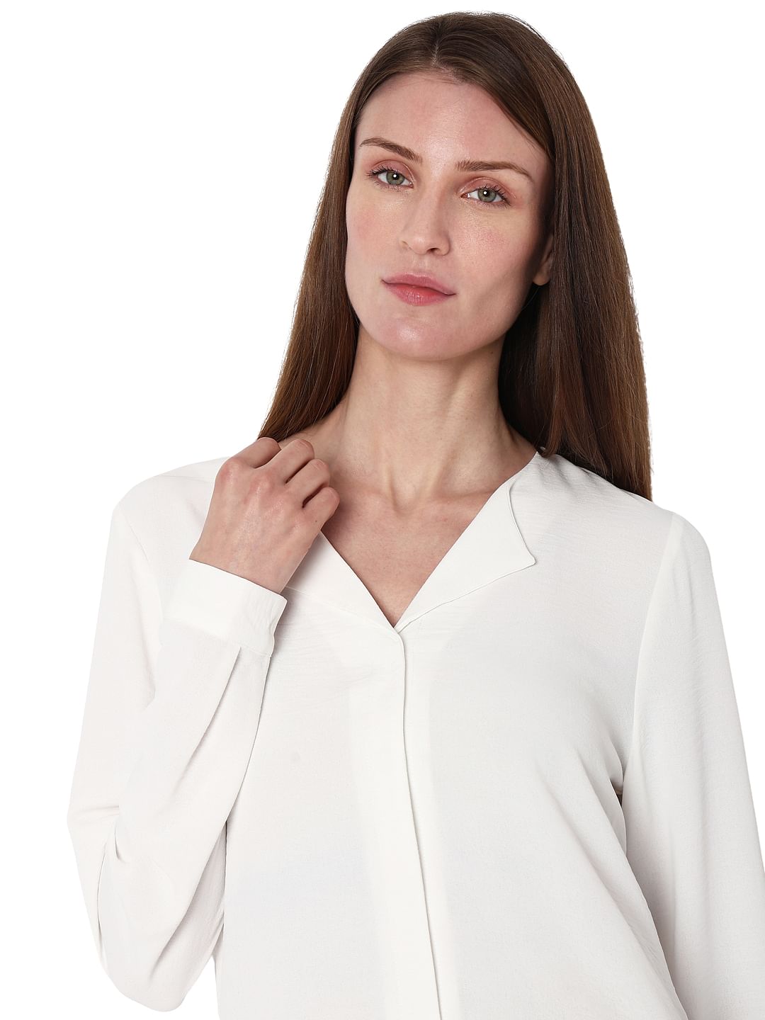 White Solid Shirt
