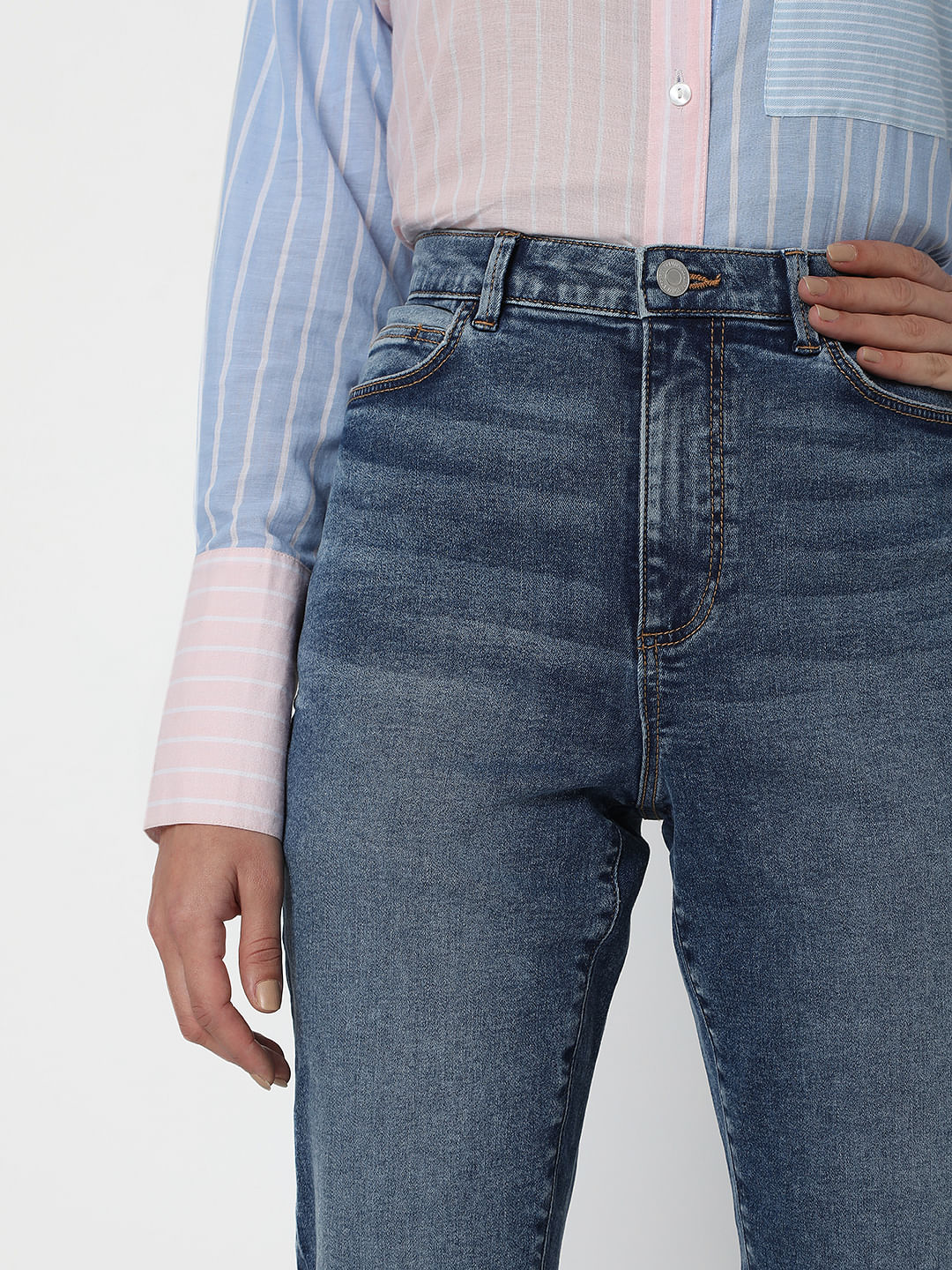 Blue High Waist Wendy Skinny Jeans