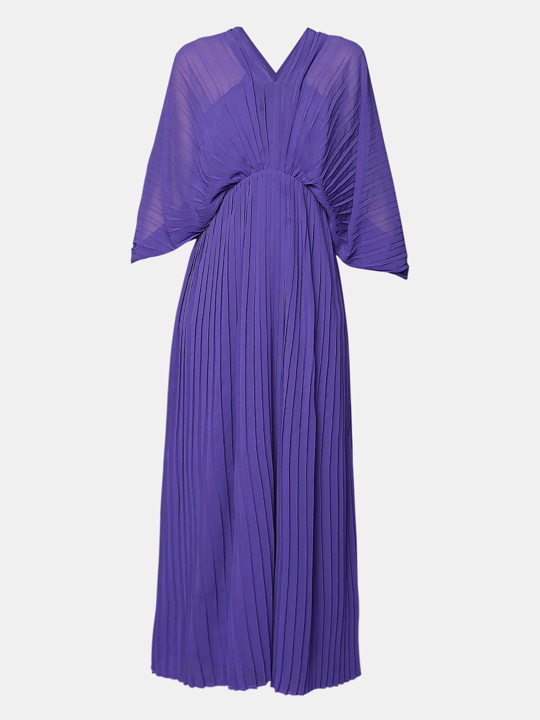 Marquee Purple Pleated Maxi Dress