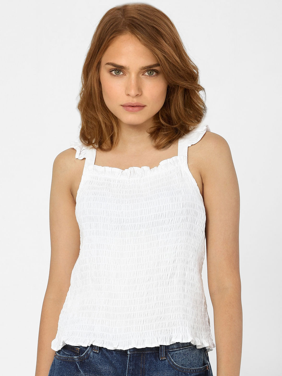White Smock Top