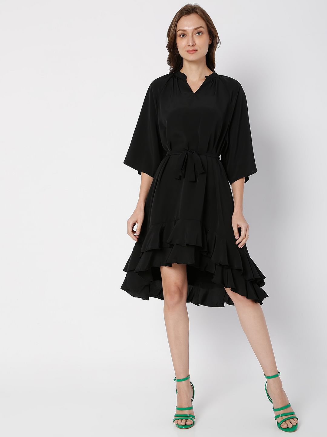 Black Asymmetric Dress
