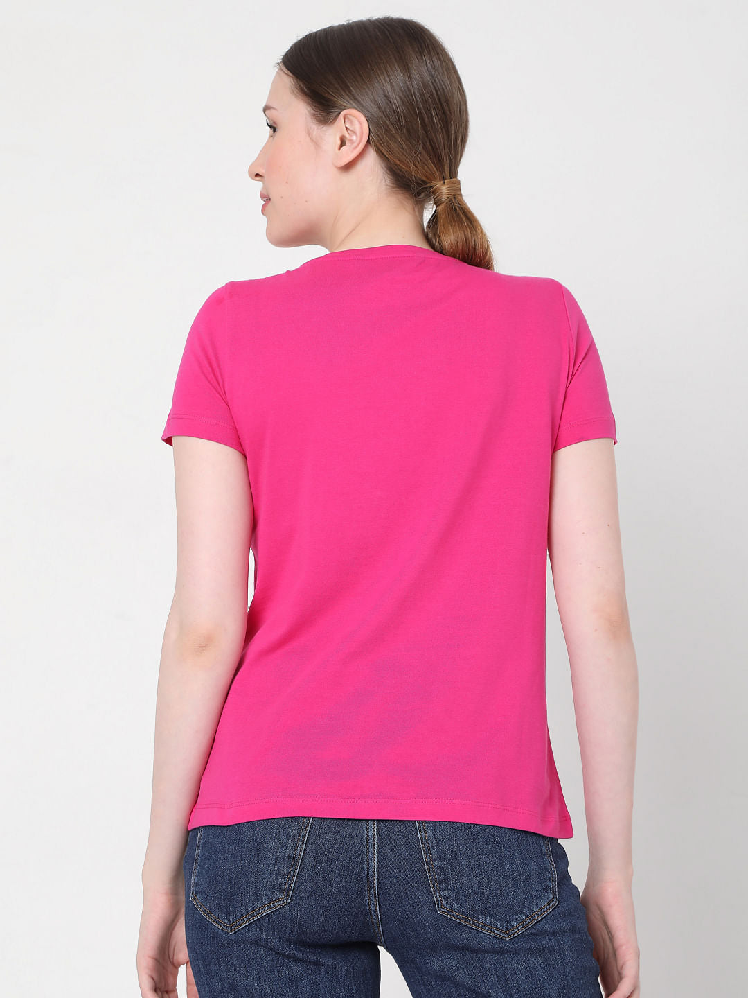 Pink Graphic Print T-Shirt