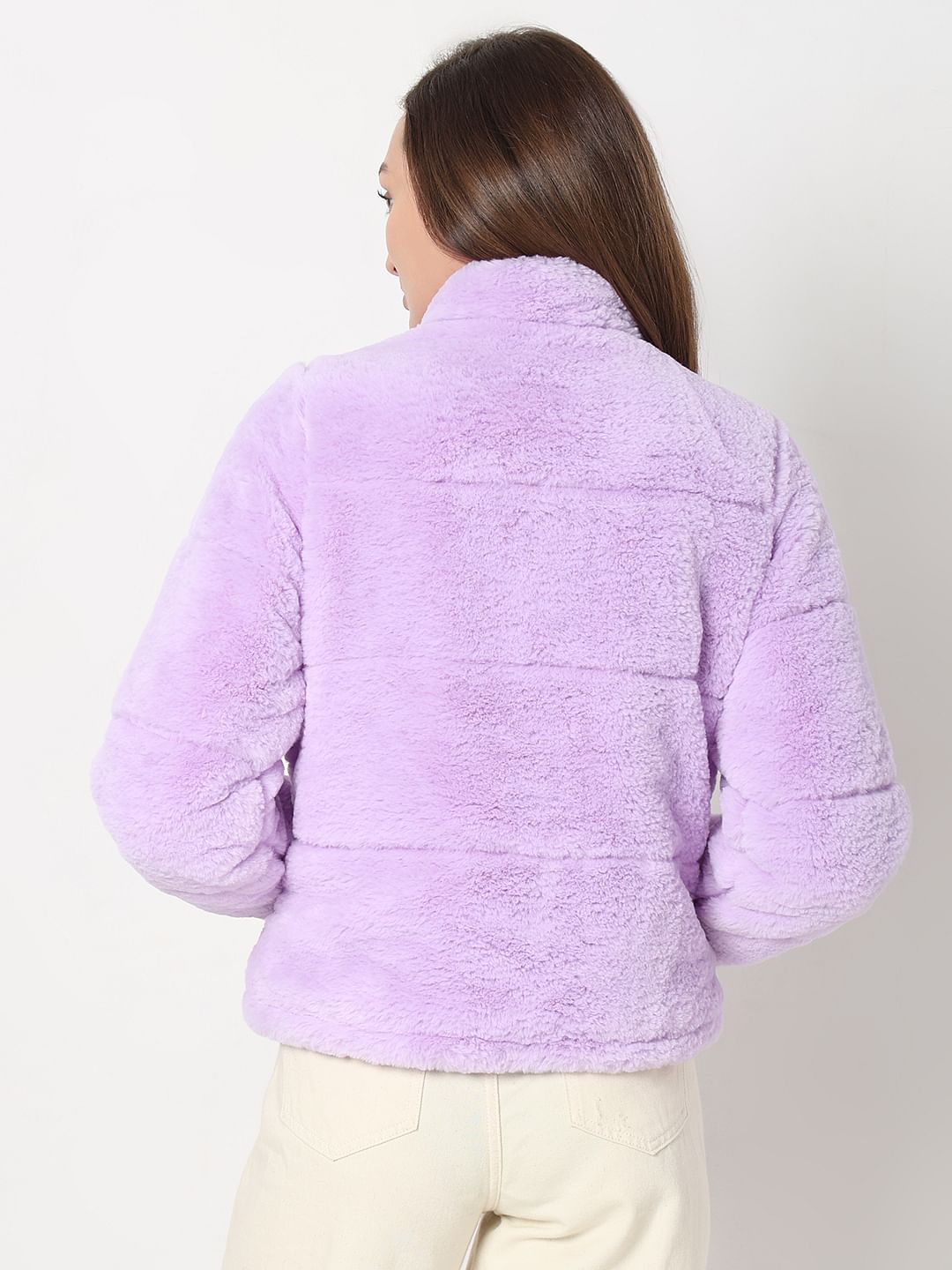 Lilac Faux Fur Jacket