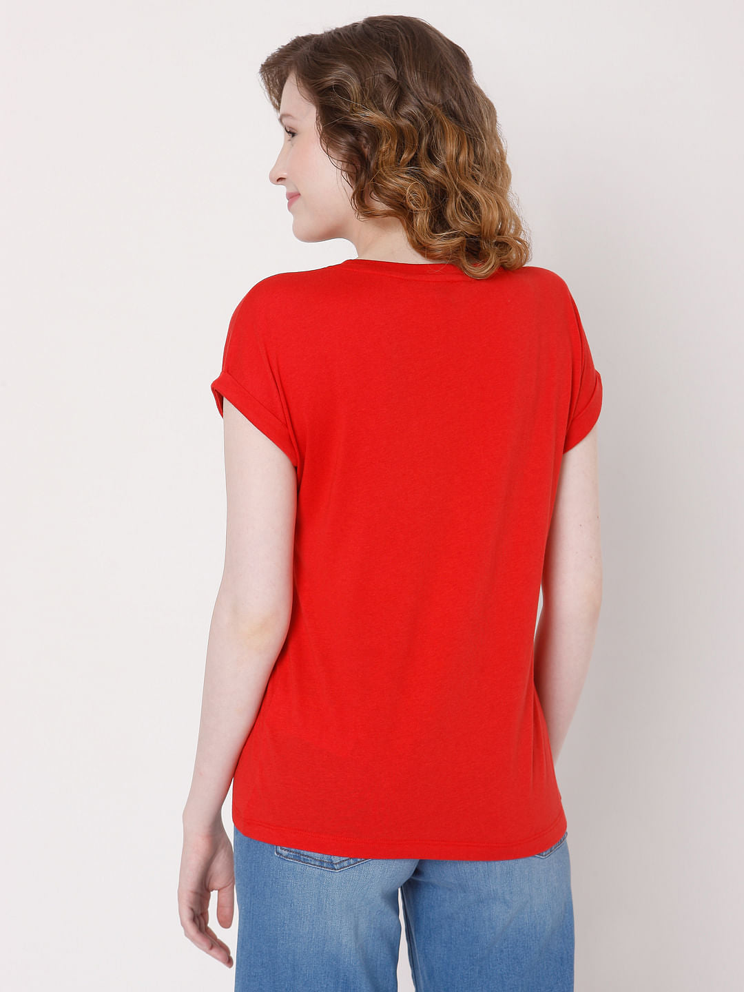Red Graphic Print T-Shirt