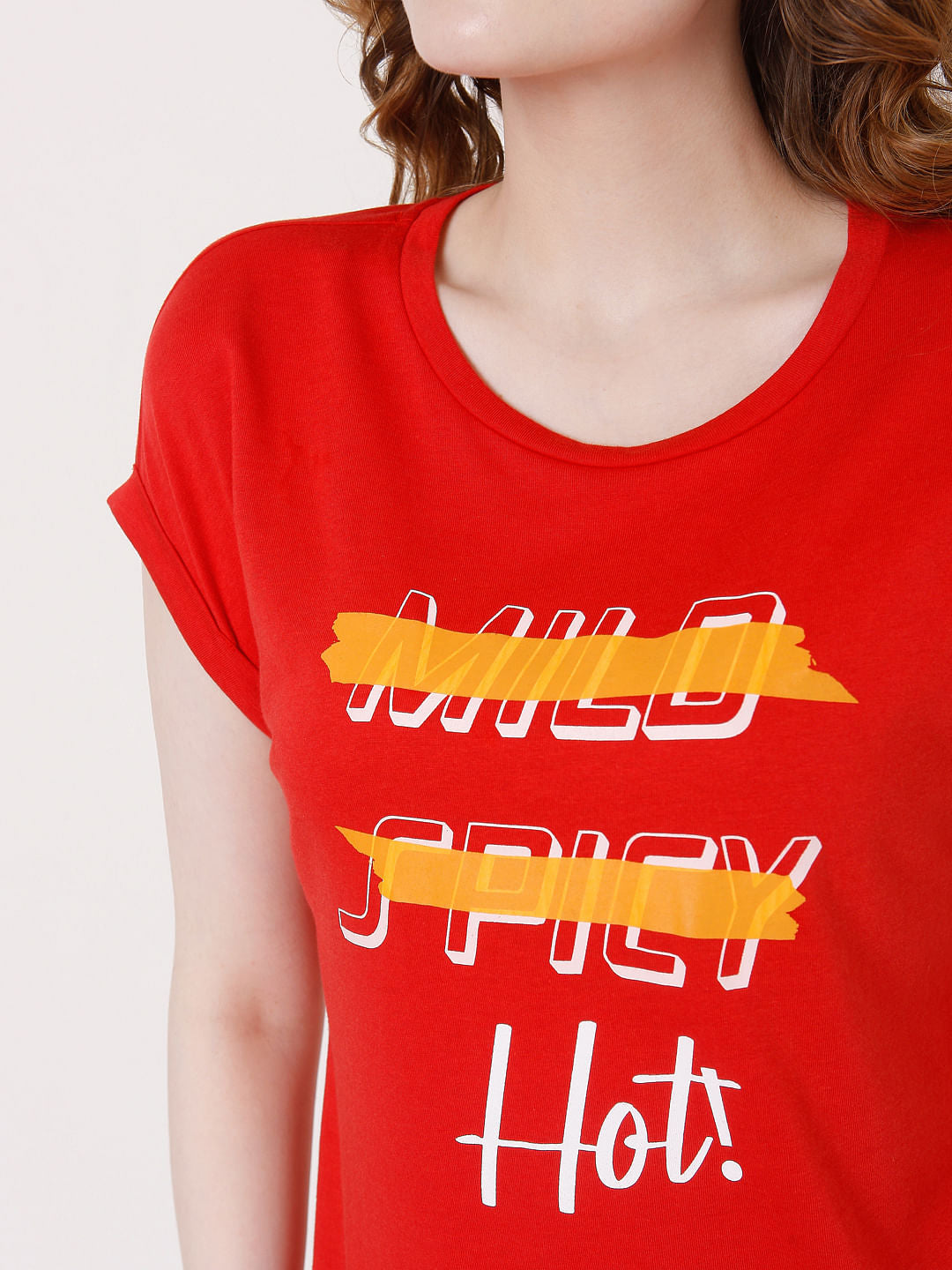 Red Graphic Print T-Shirt