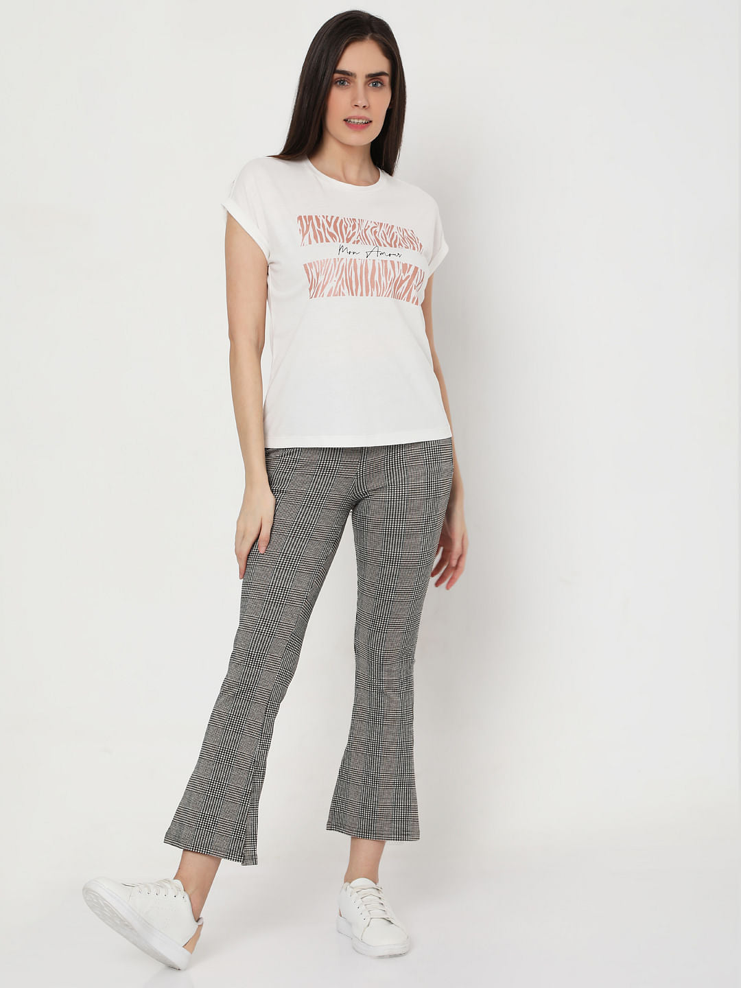 White Graphic Print T-Shirt