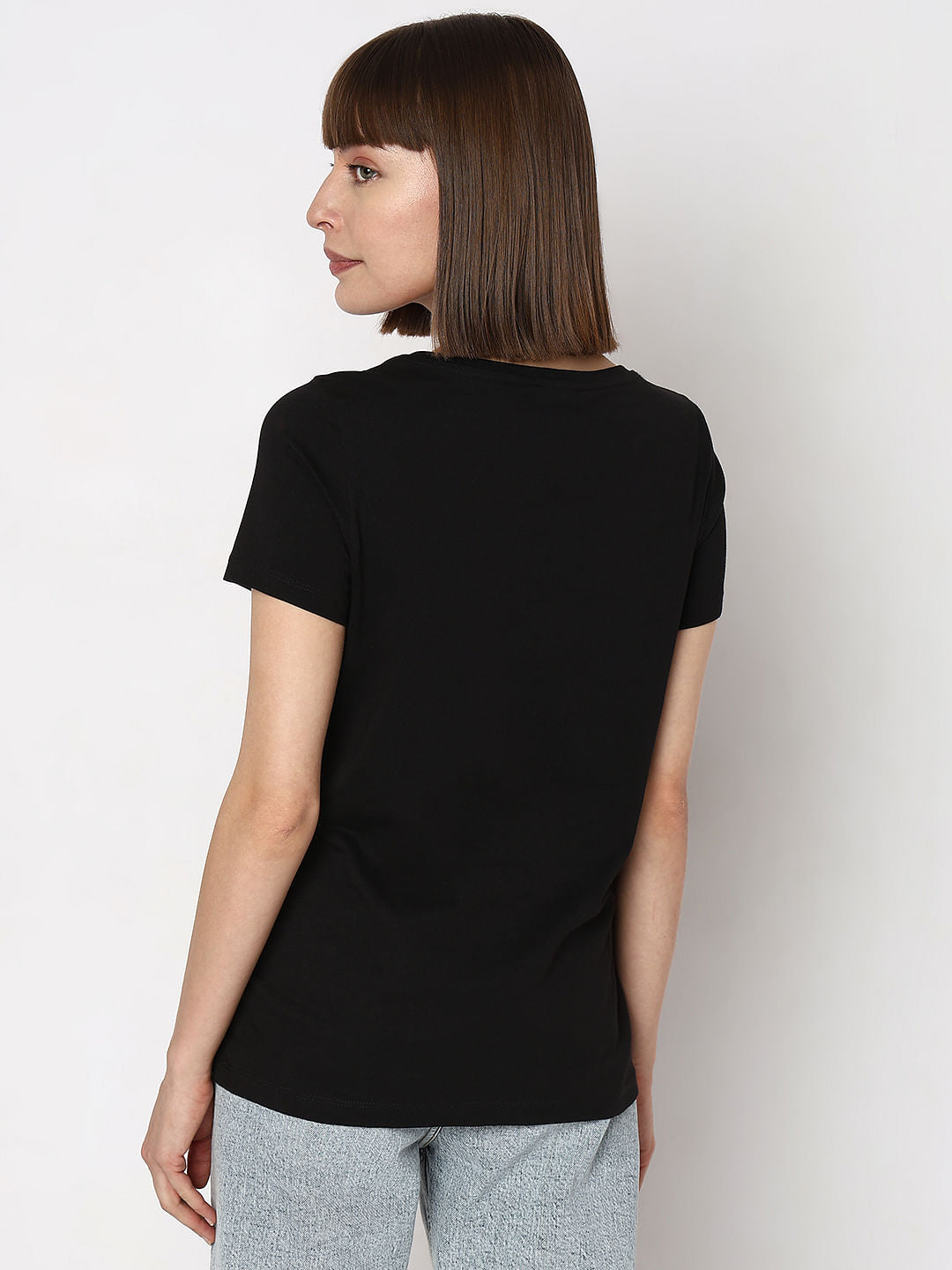 Black Graphic Print T-Shirt