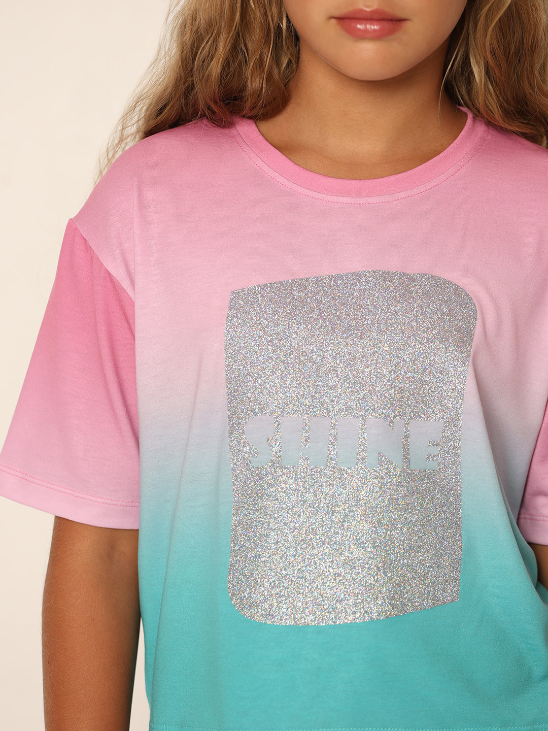 GIRLS Pink Printed T-shirt