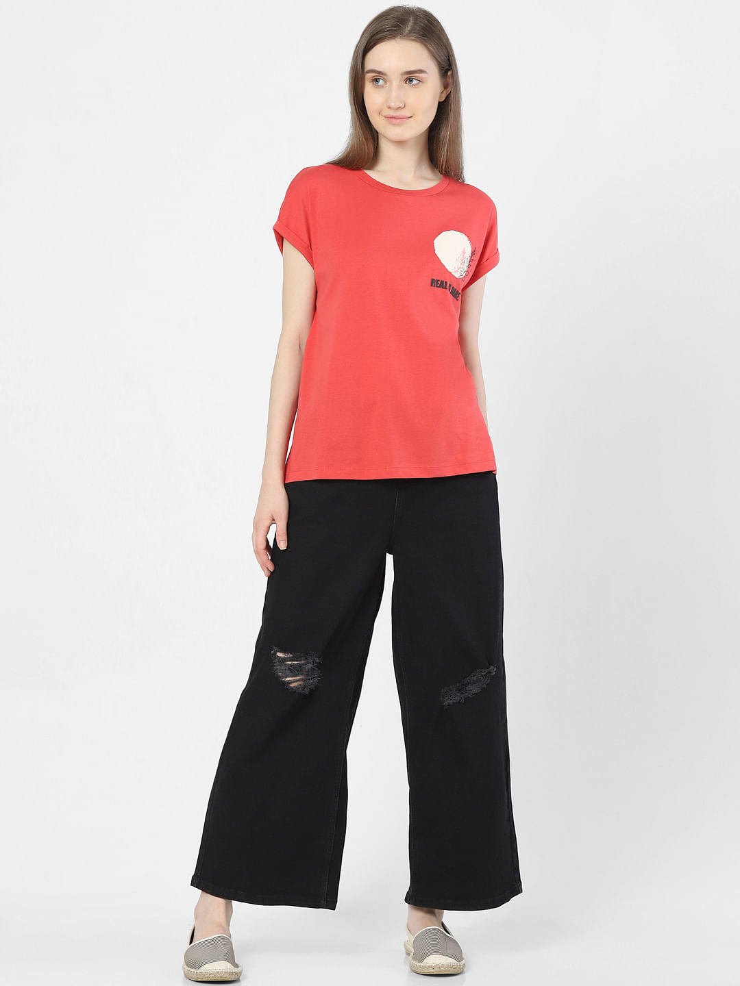 Red Graphic Print T-Shirt