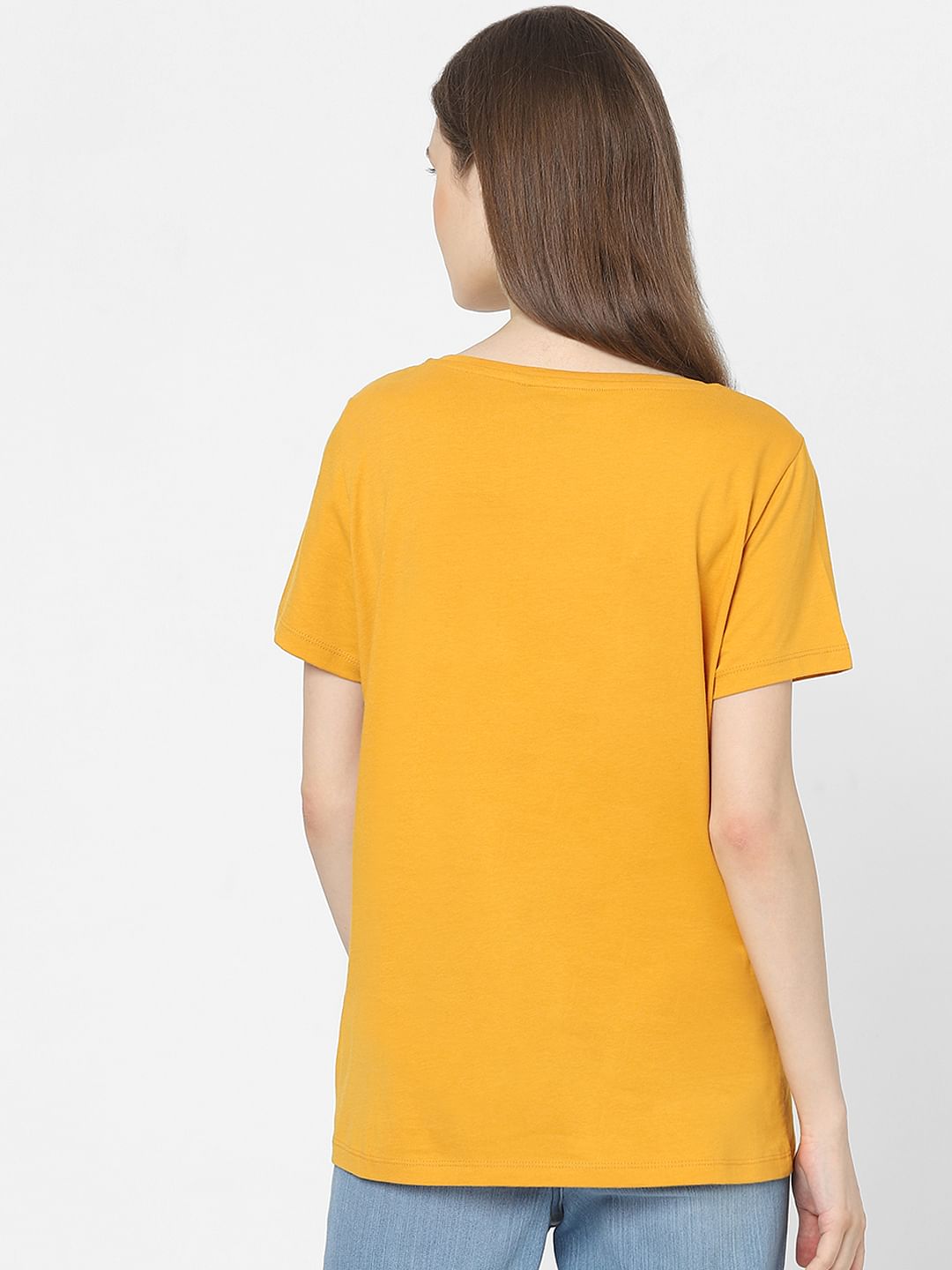 Yellow Graphic Print T-Shirt
