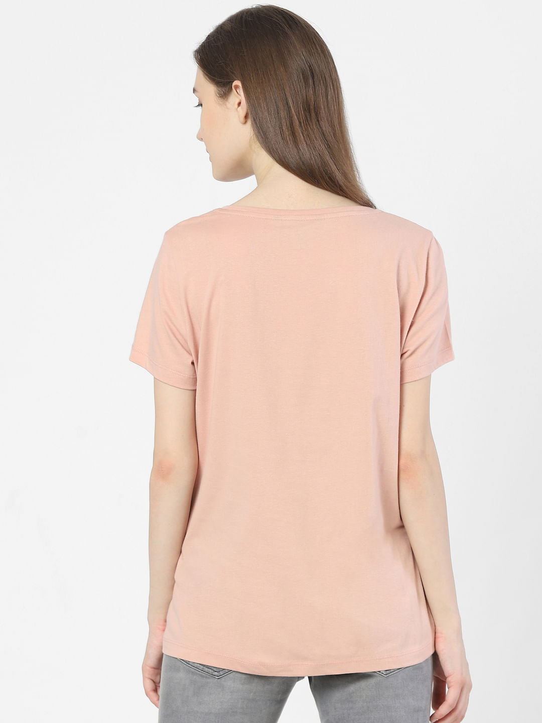 Pink Typographic Print T-Shirt