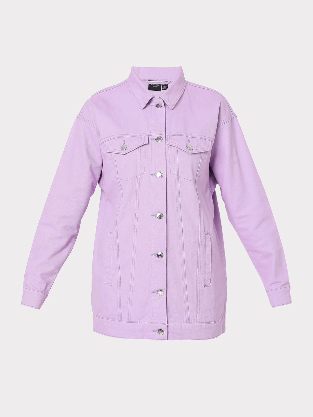 Lilac Oversized Denim Jacket