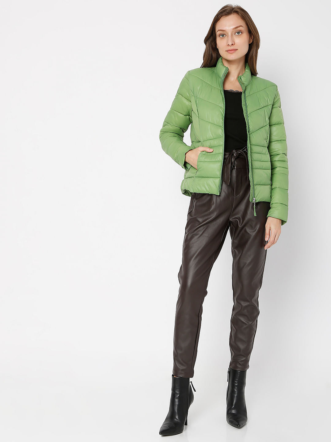 Green Puffer Jacket
