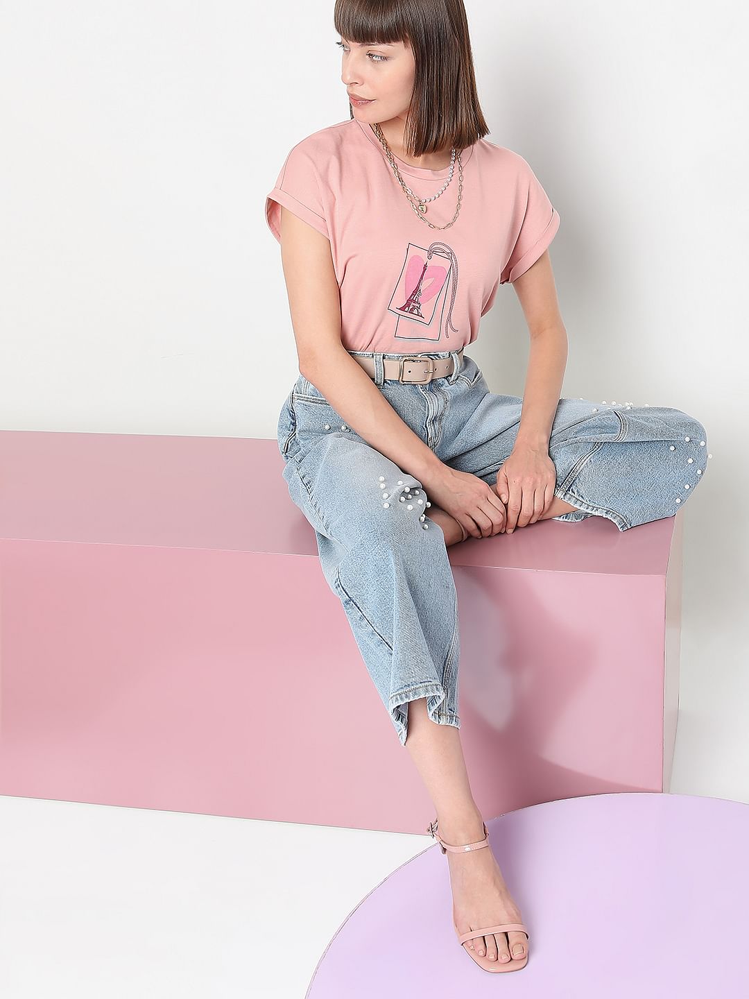 Pink Graphic T-Shirt