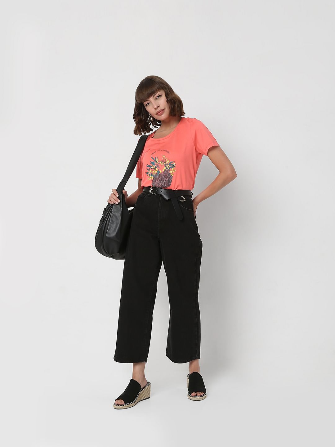 Pink Graphic Print T-Shirt