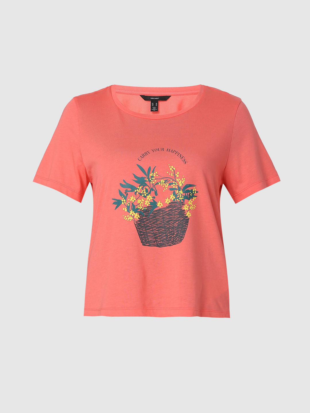 Pink Graphic Print T-Shirt