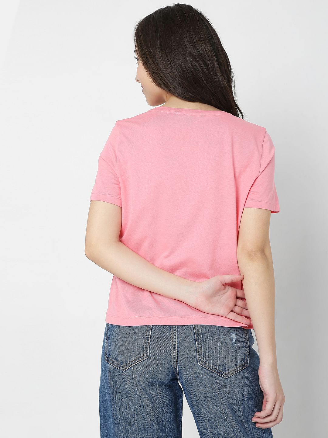 Pink Graphic Print T-Shirt