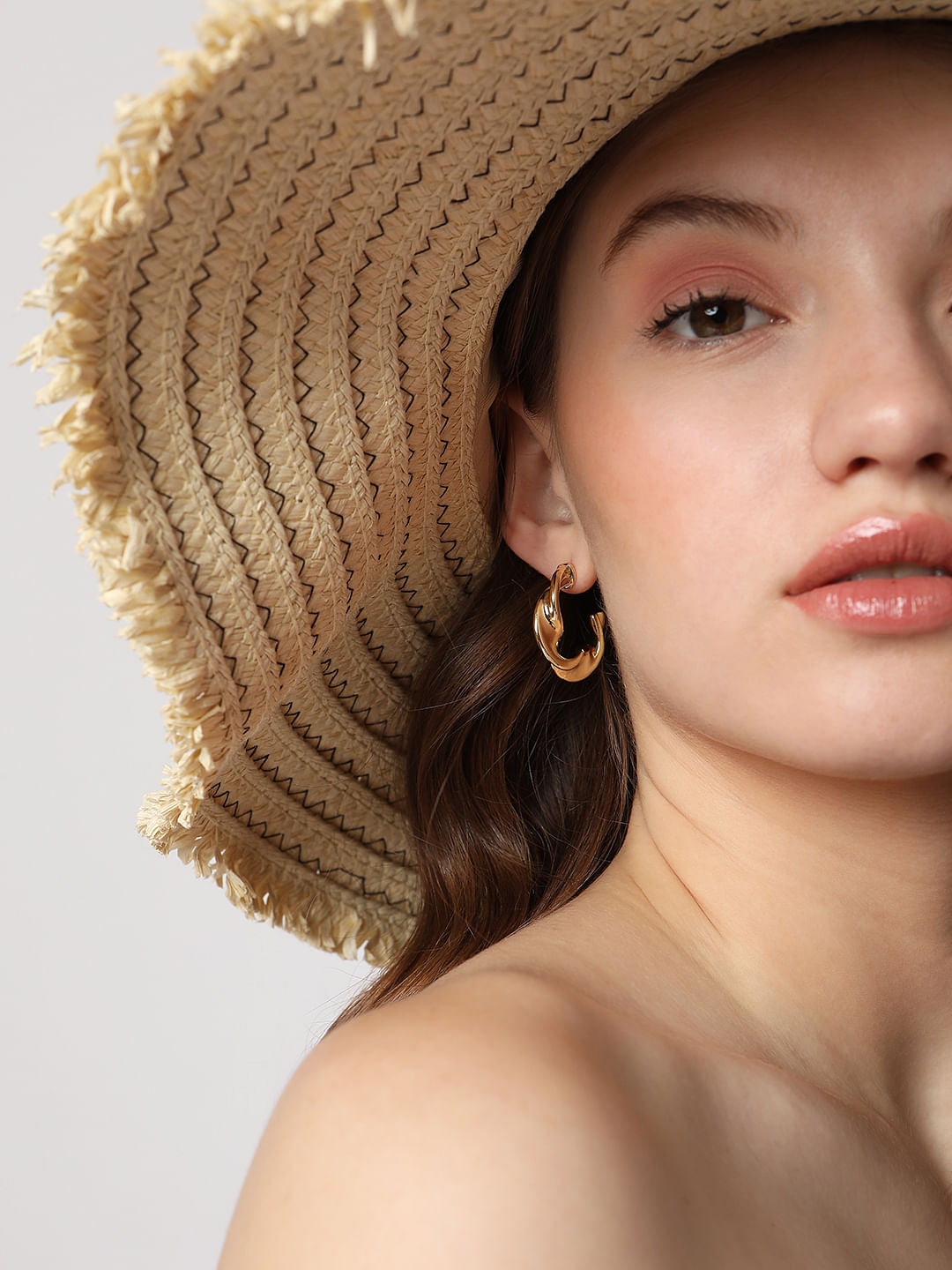 Golden Hoop Earrings