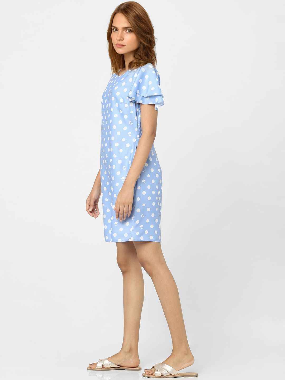 Blue Polka Dot Dress