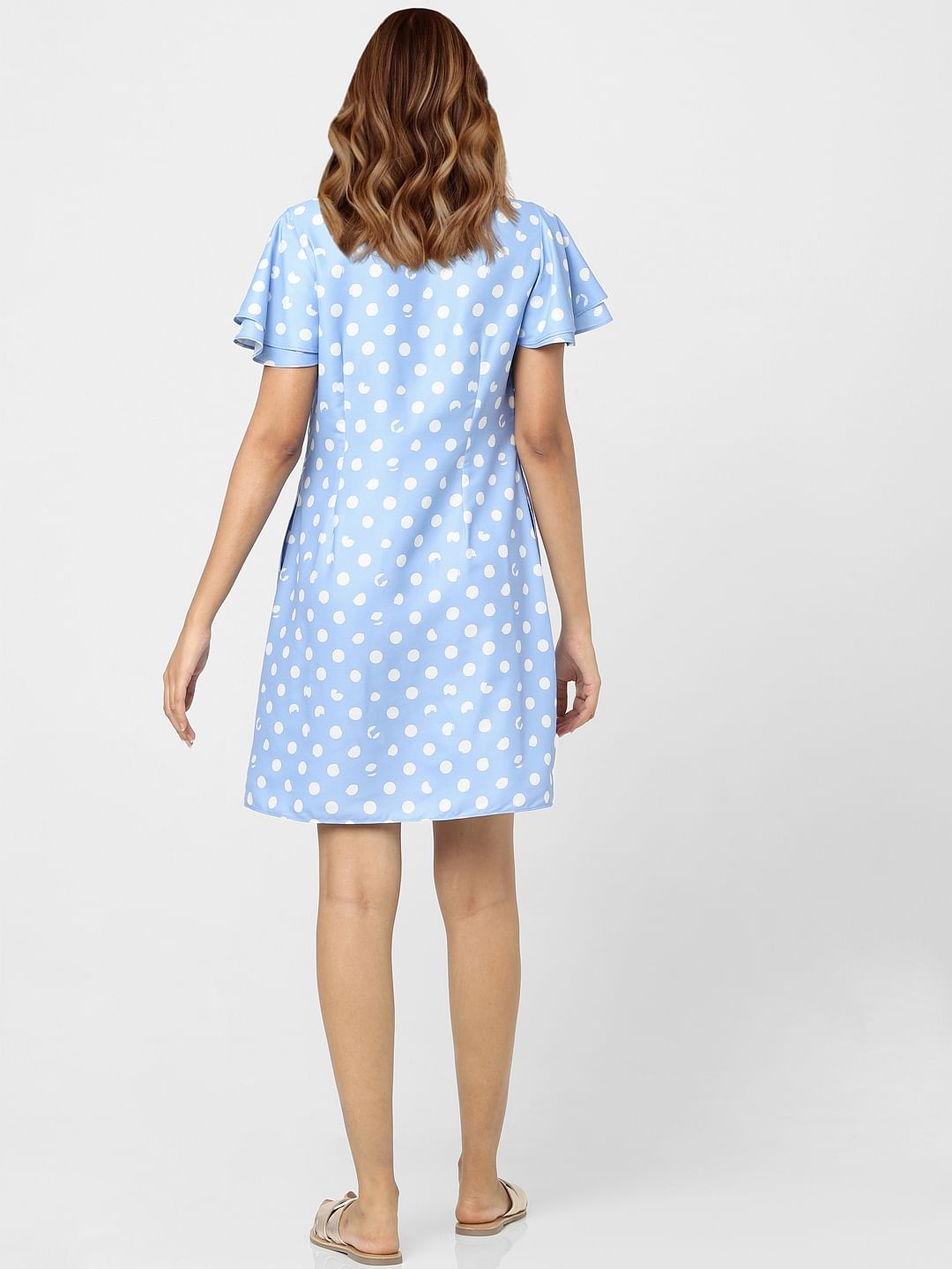 Blue Polka Dot Dress