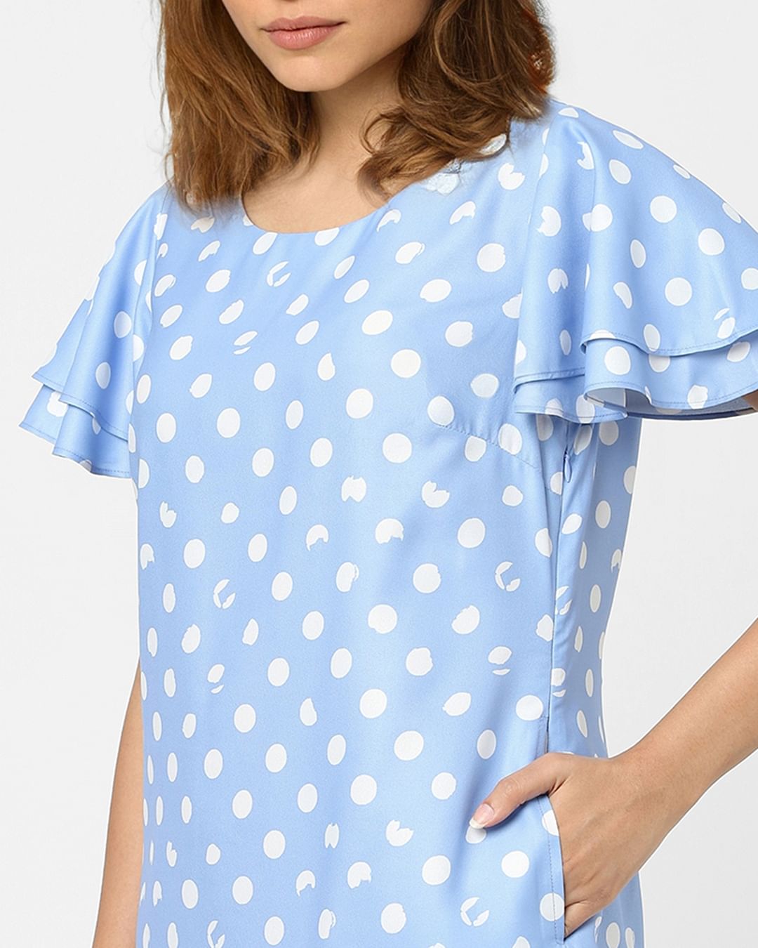 Blue Polka Dot Dress