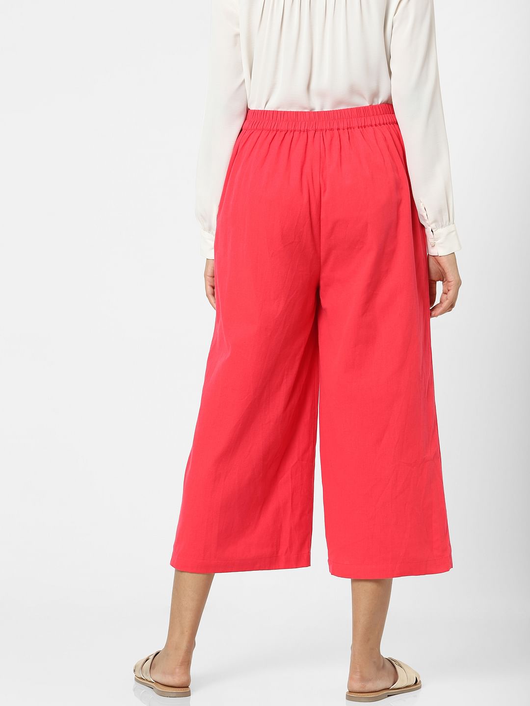 Fuschia Plain Coloured Trousers