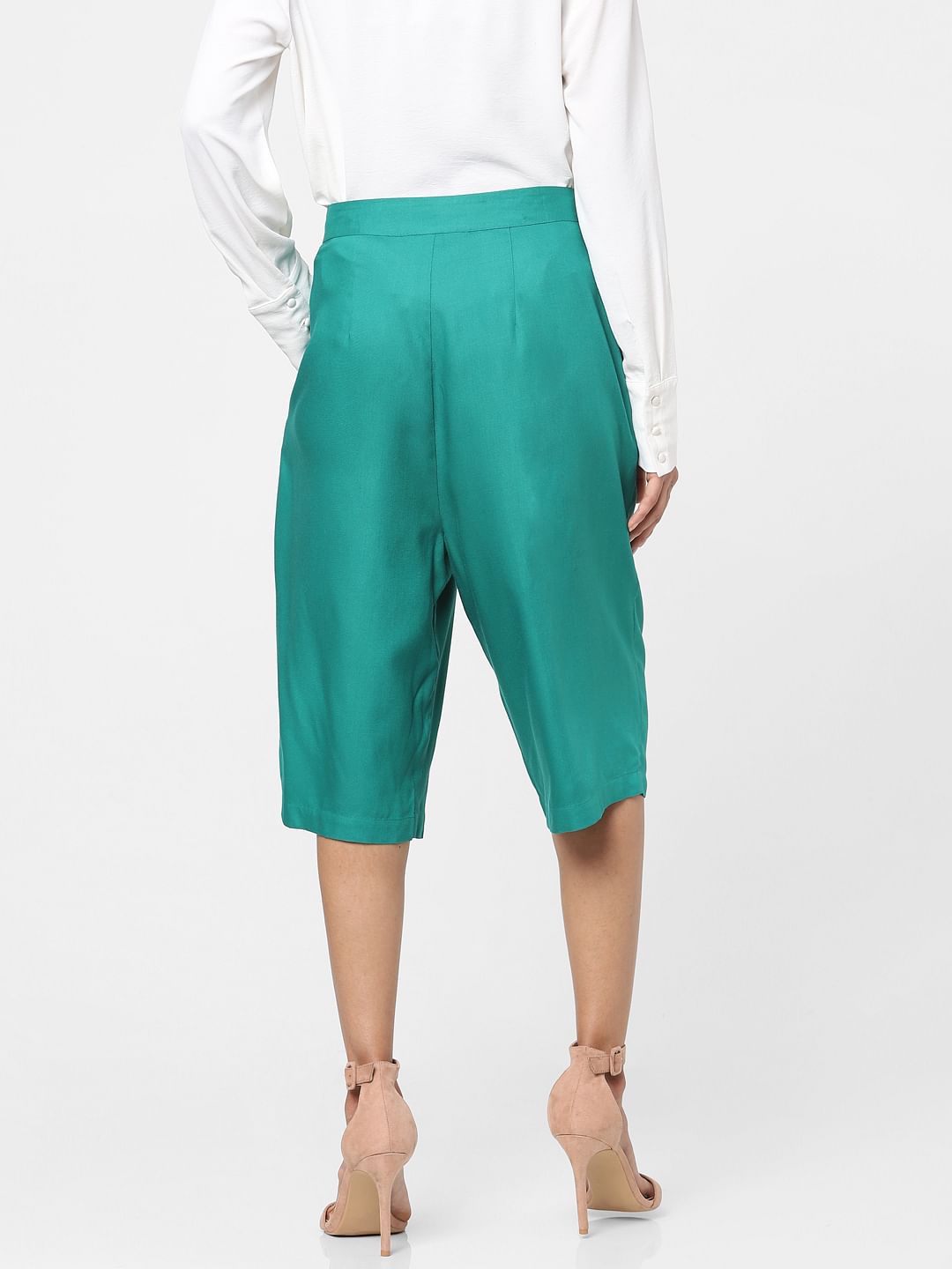 Green High Rise Pants