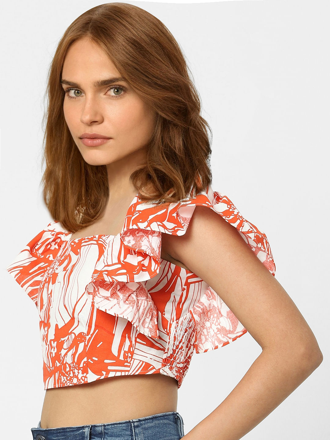 White Graphic Print T-Shirt