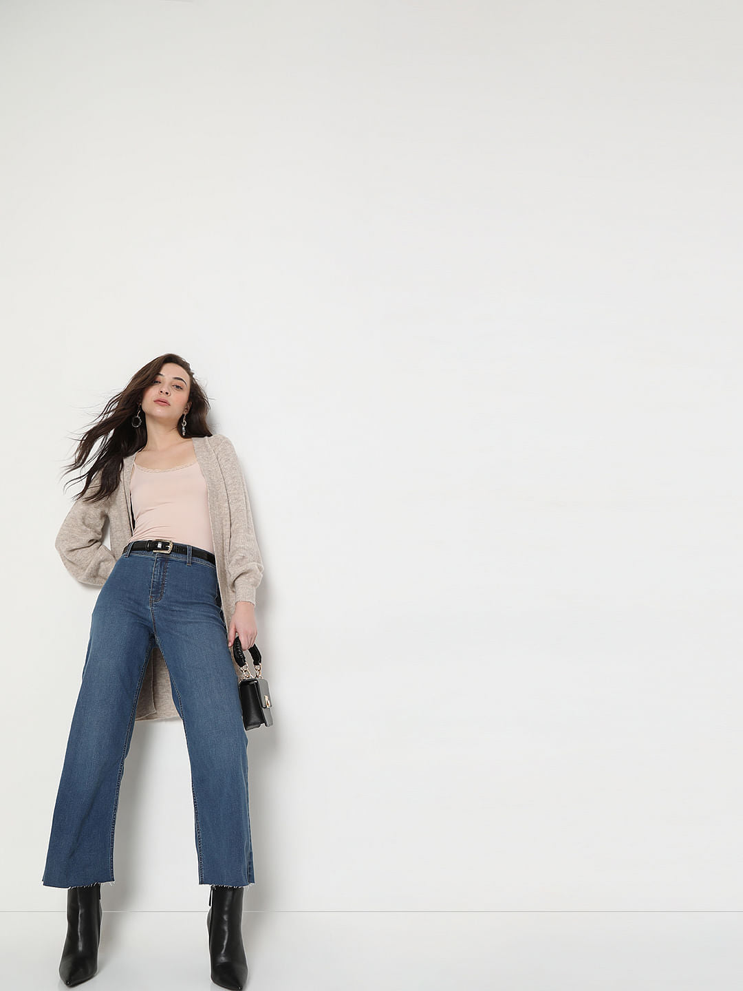 Blue High Rise Zoey Wide-Leg Jeans