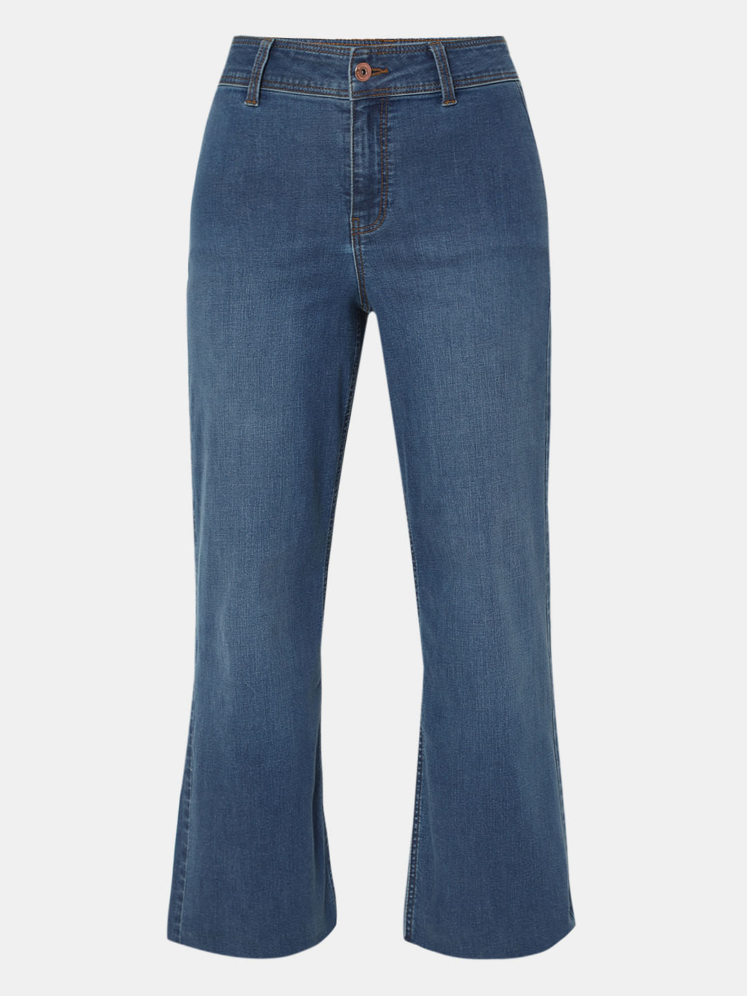 Blue High Rise Zoey Wide-Leg Jeans