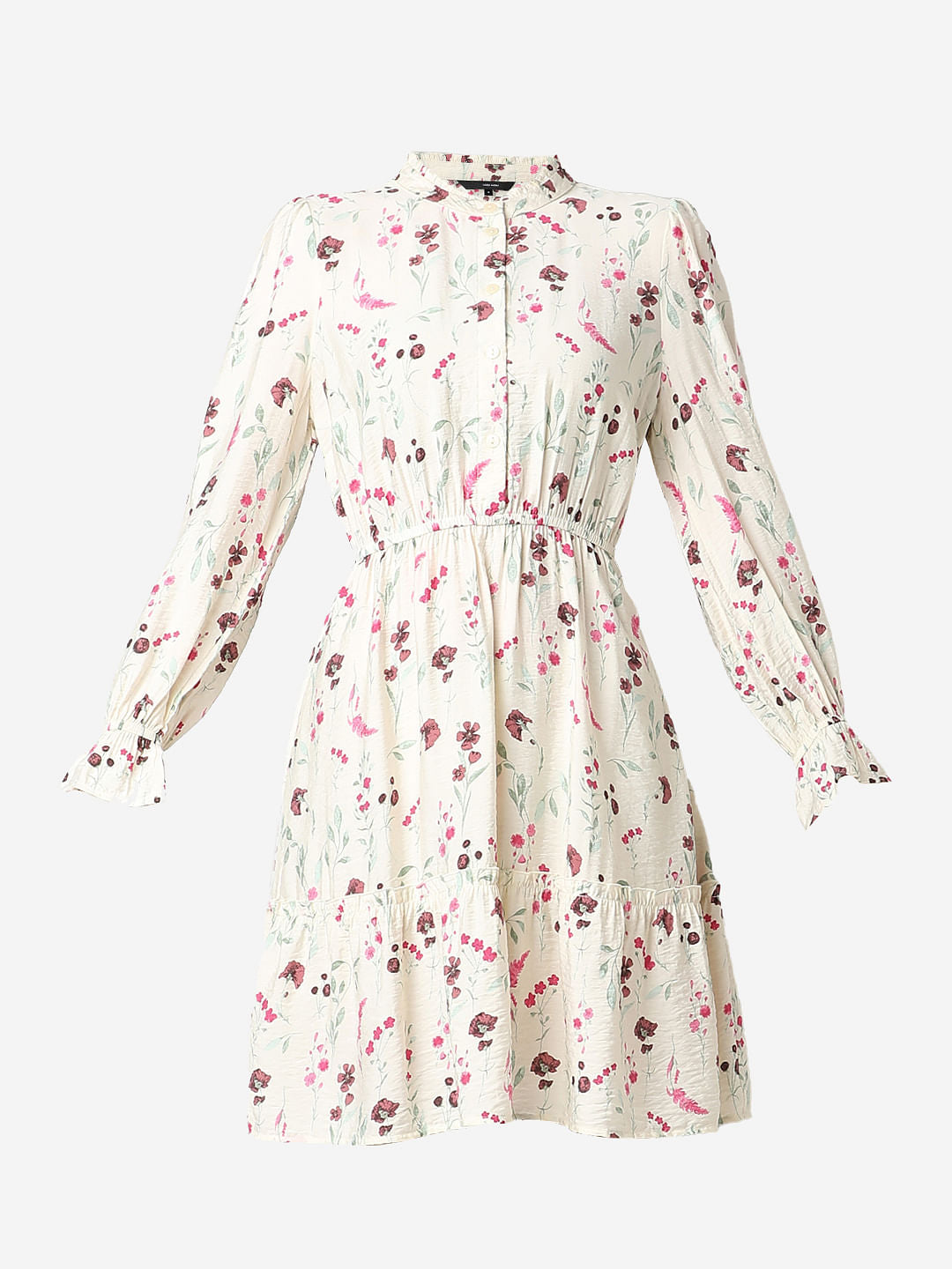 Off-White Printed Fit & Flare Dress