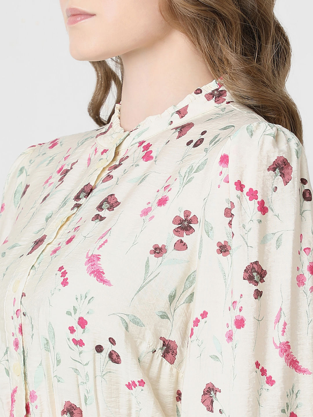 Off-White Printed Fit & Flare Dress