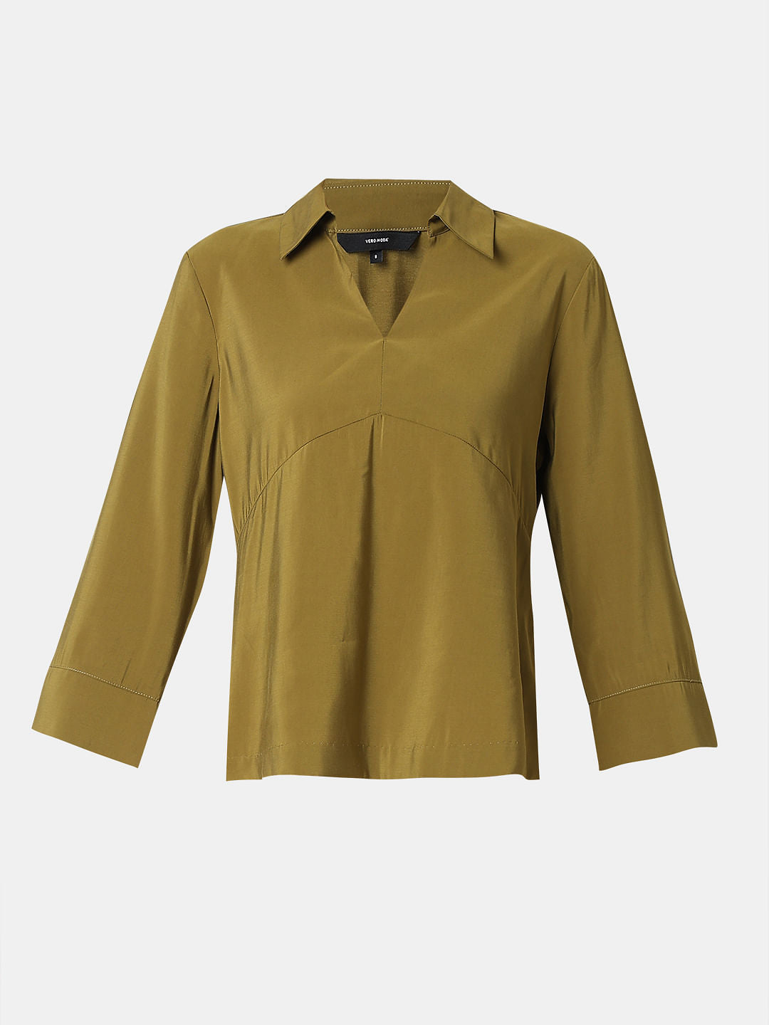 Green V-Neck Shirt