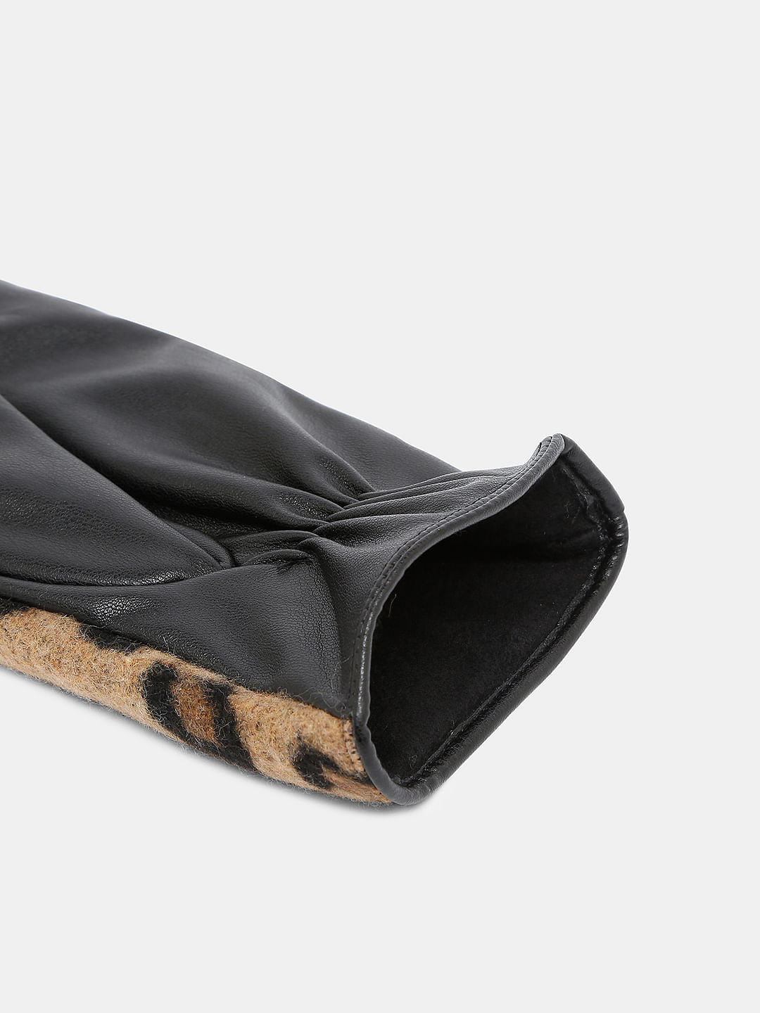 Black Animal Print Gloves