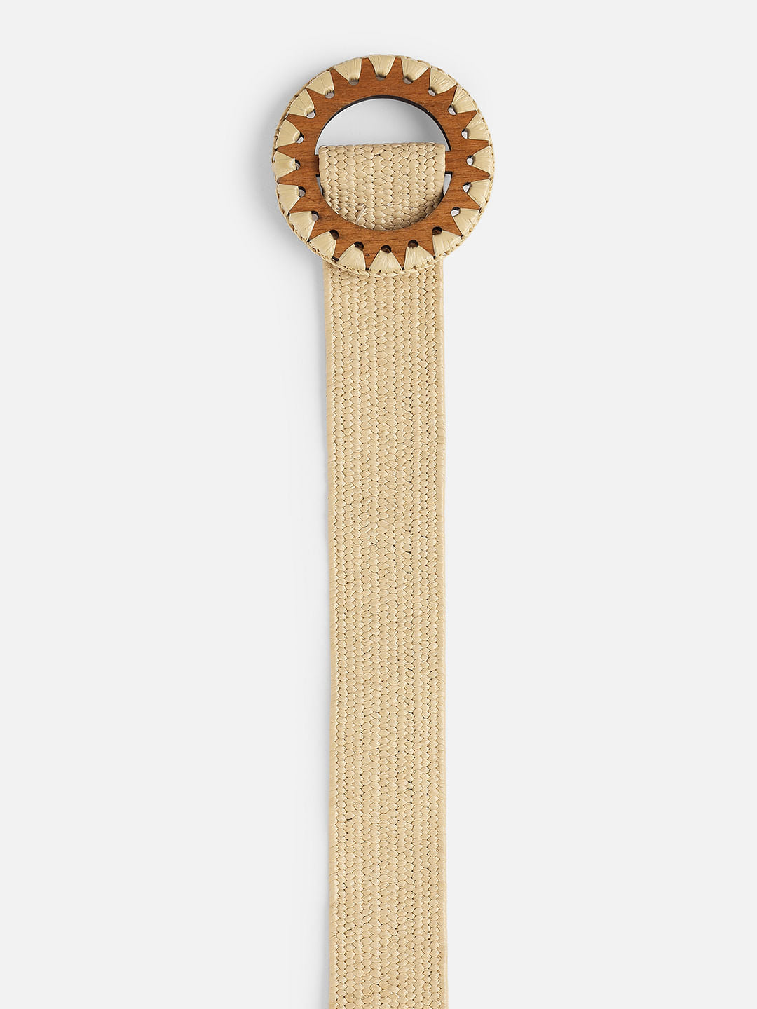Beige Jute Waist Belt