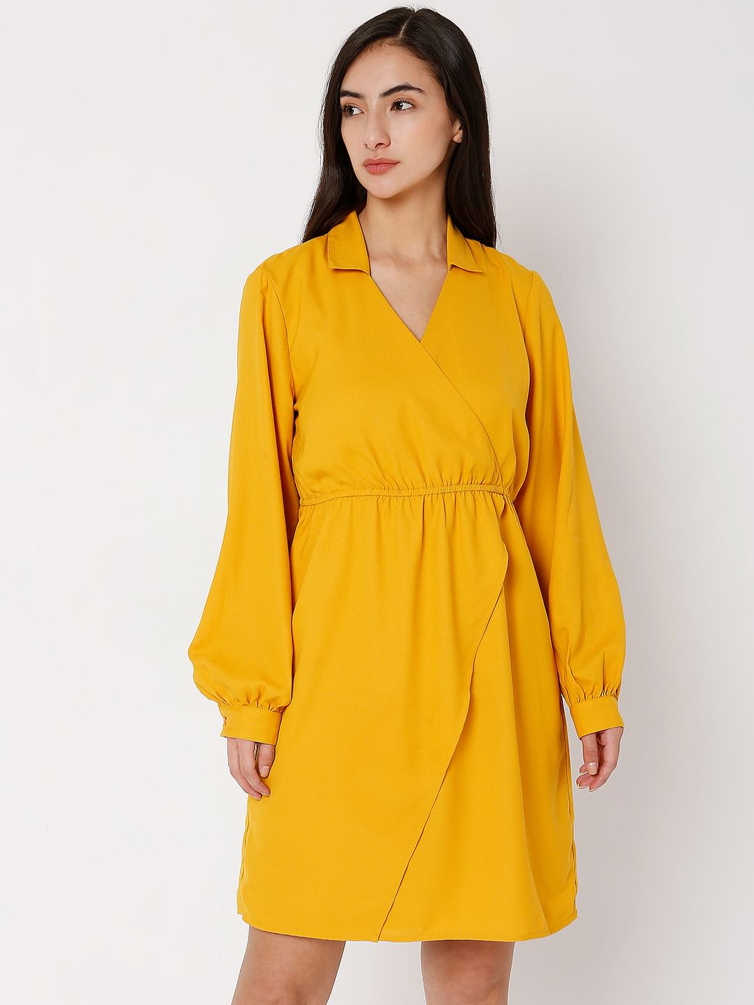 Yellow Shirt Dress
