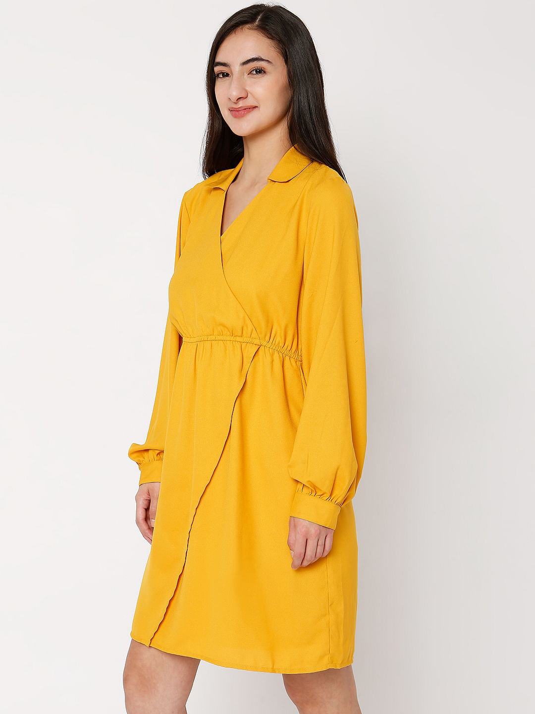 Yellow Shirt Dress