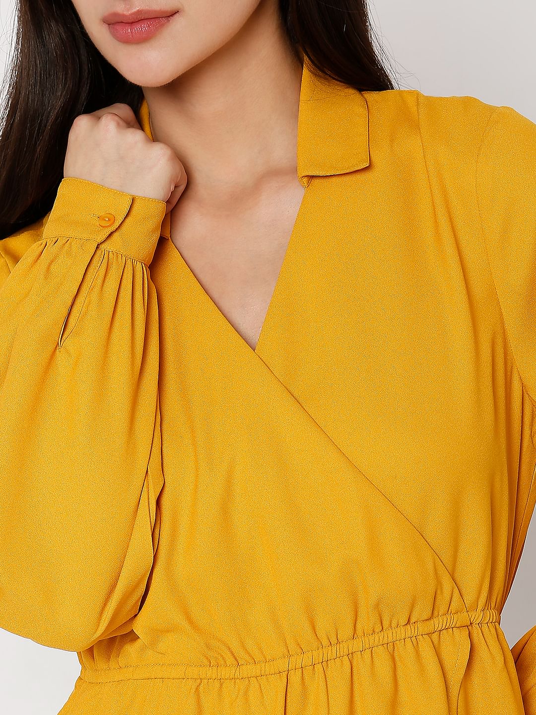 Yellow Shirt Dress