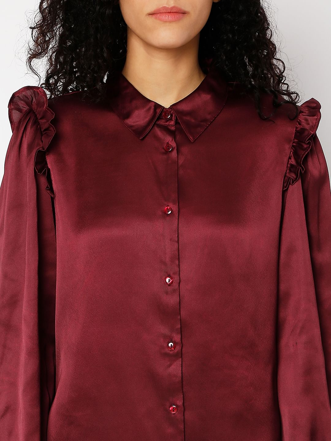 Wine Shirt Dress