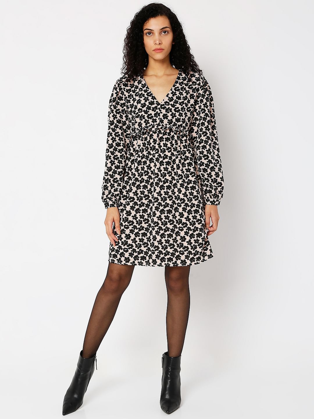 Pink Floral Shift Dress