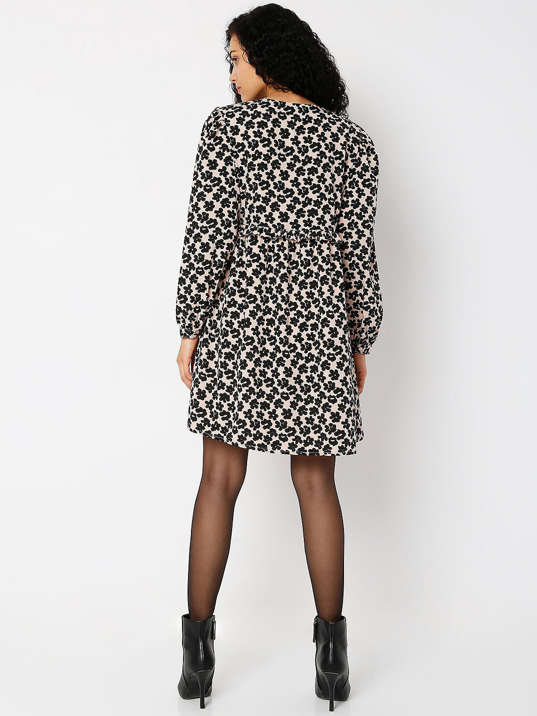 Pink Floral Shift Dress