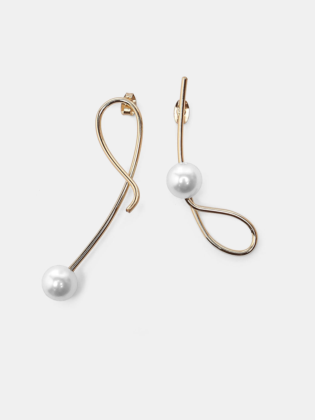 Golden Pearl Earrings