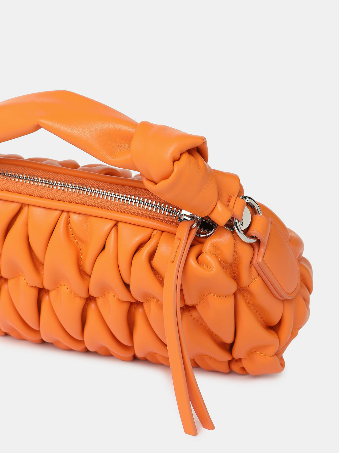Orange Structured Sling Bag