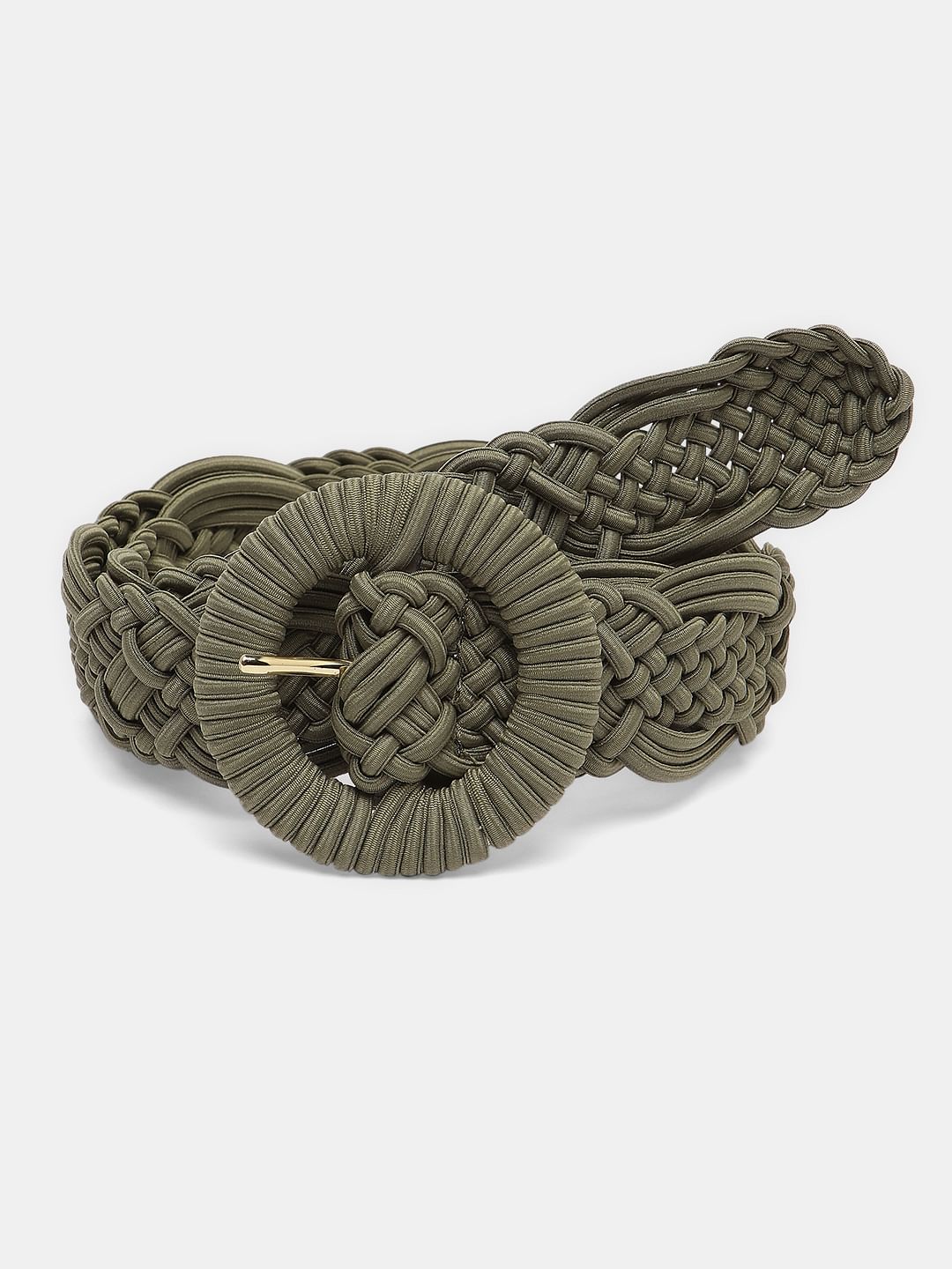 Green Jute Crochet Belt