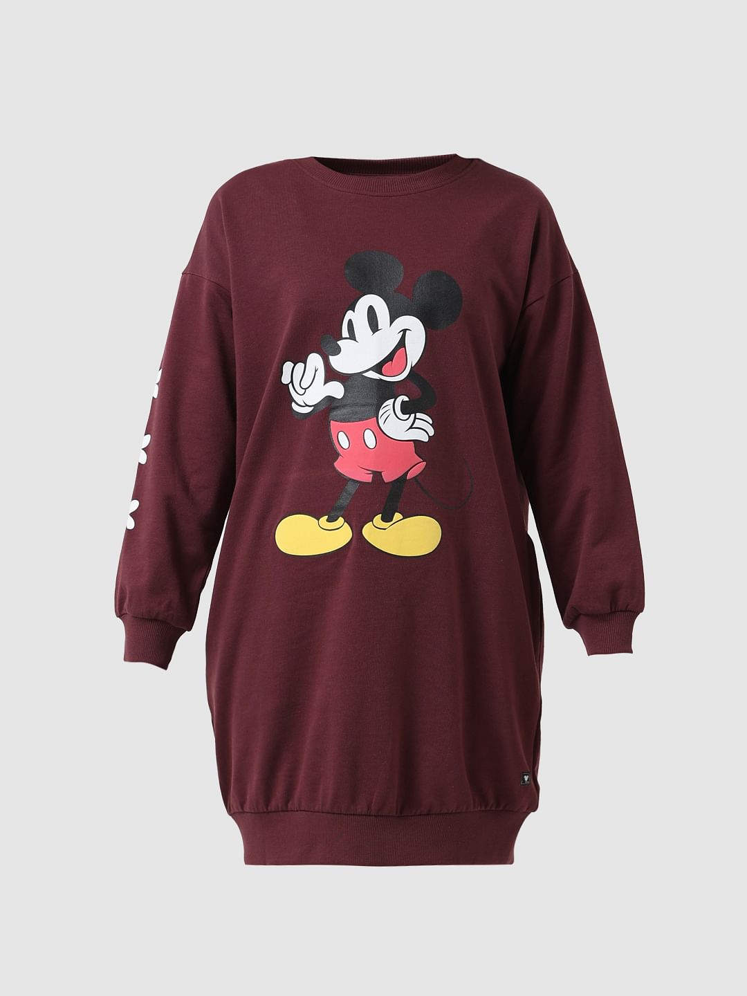 Girl X Disney Brown Mickey Sweatshirt Dress