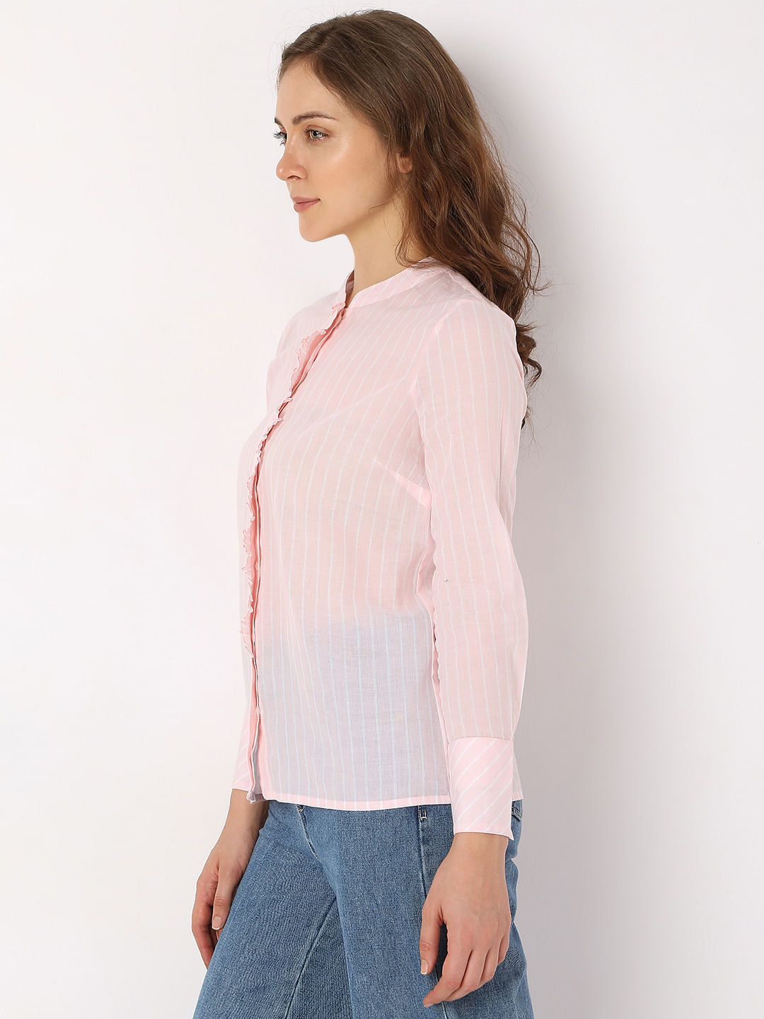 Light Pink Striped Shirt