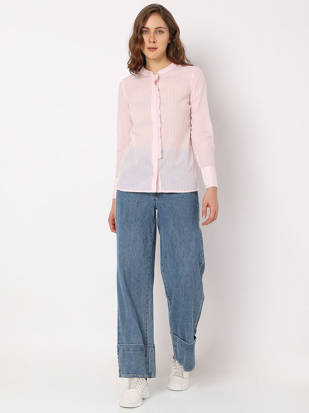 Light Pink Striped Shirt