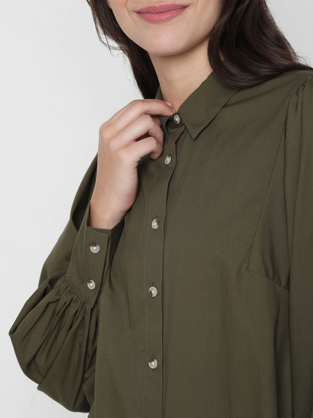 Green Button Down Dress