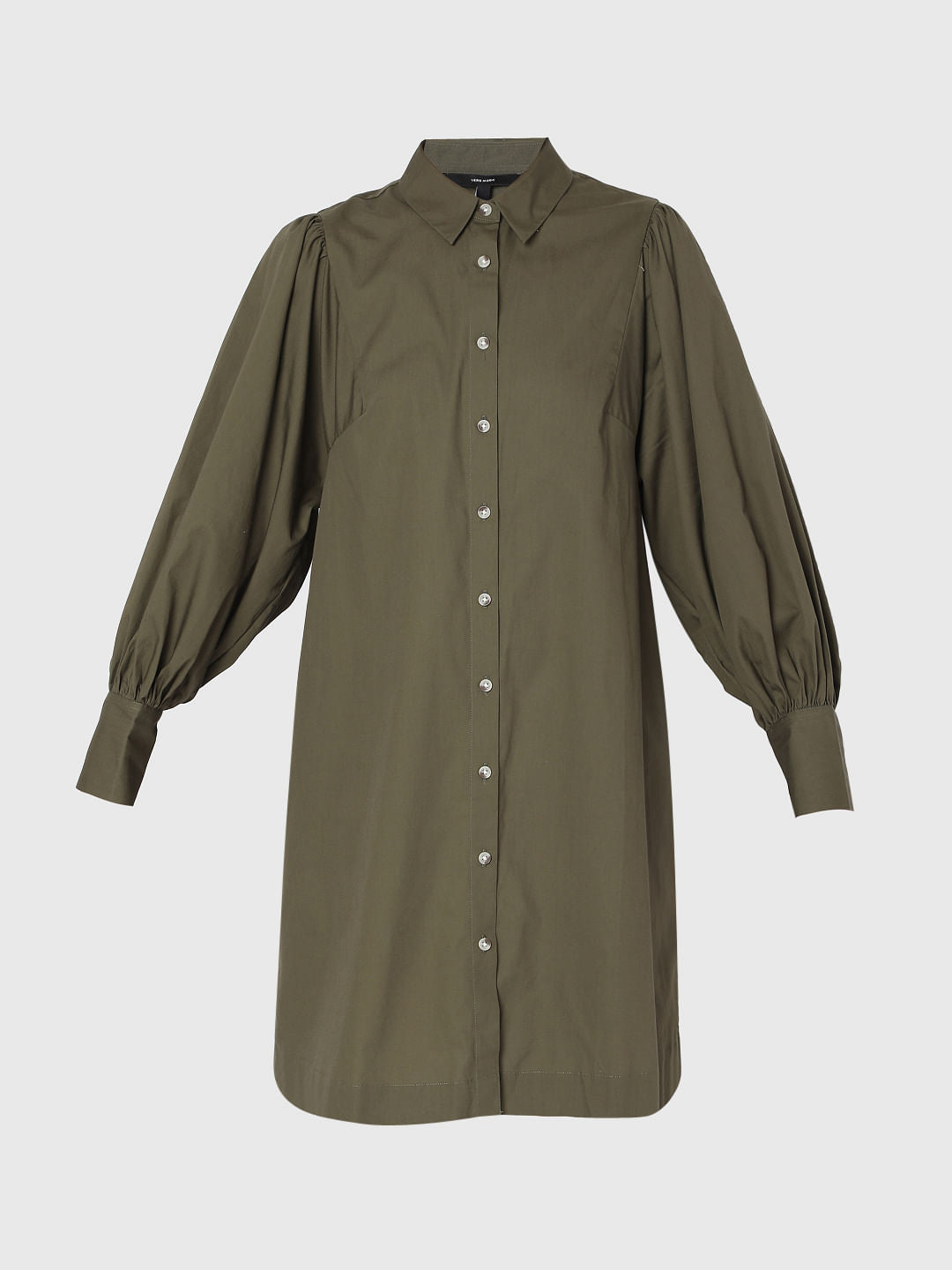 Green Button Down Dress