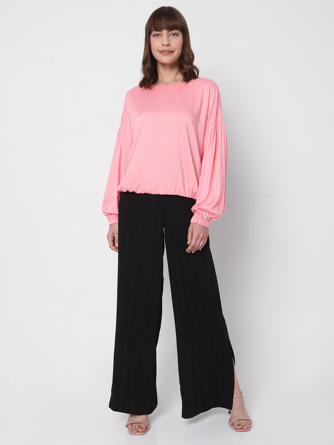 Pink Drop Shoulder Top